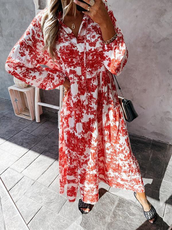 Floral Ruffled Maxi Dress