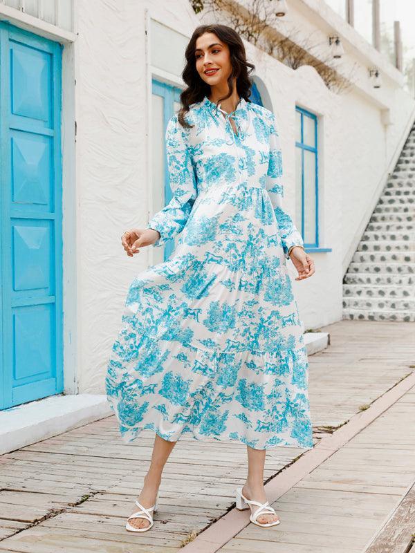 Floral Ruffled Maxi Dress