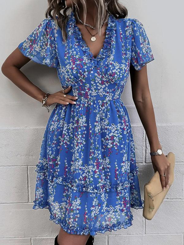 Floral Women Mini Day Dress