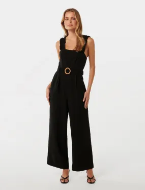 Gemma Ruffle Shoulder Jumpsuit