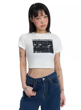 Graphic Crop Tee IF423