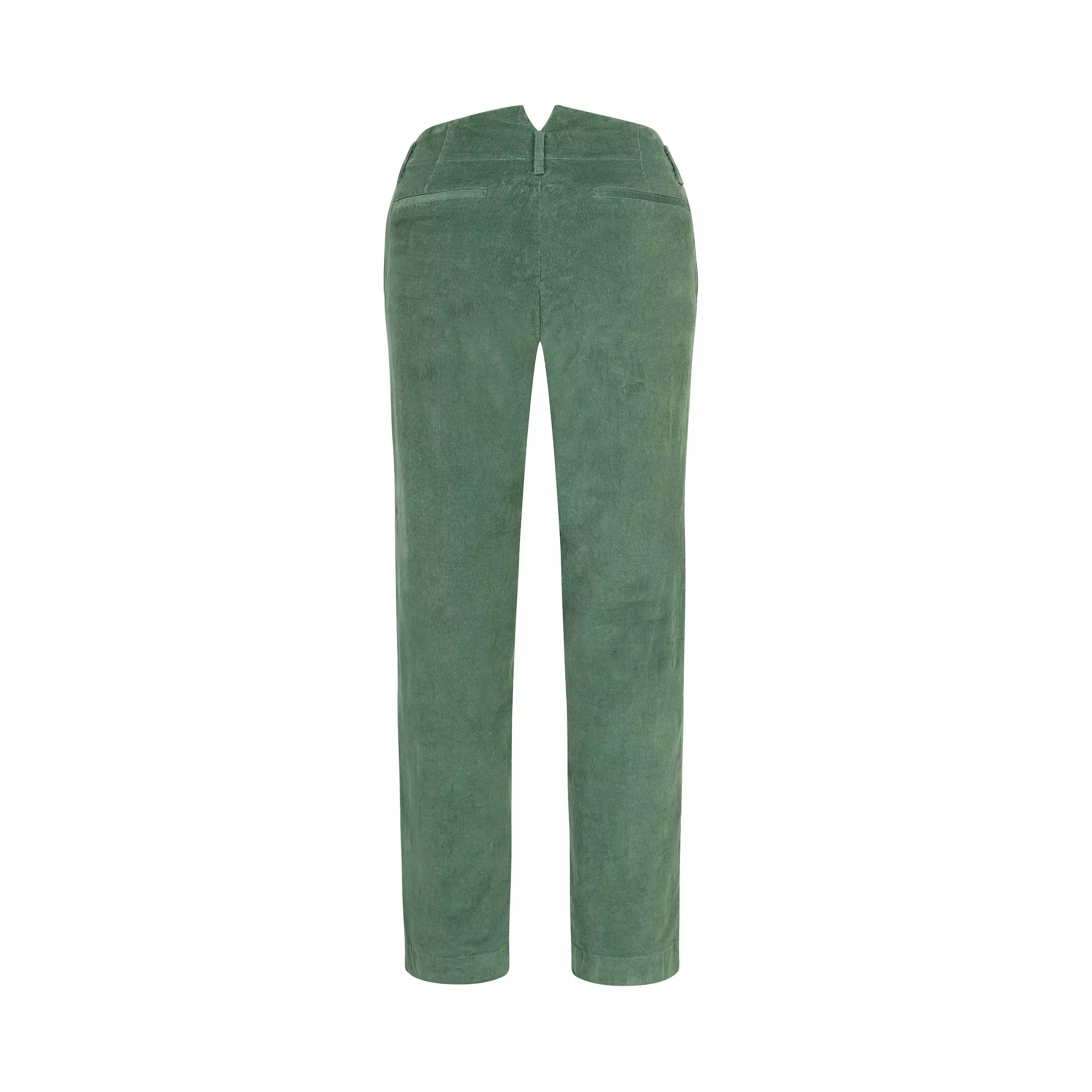 Green Chino Stretch Pincord Trouser