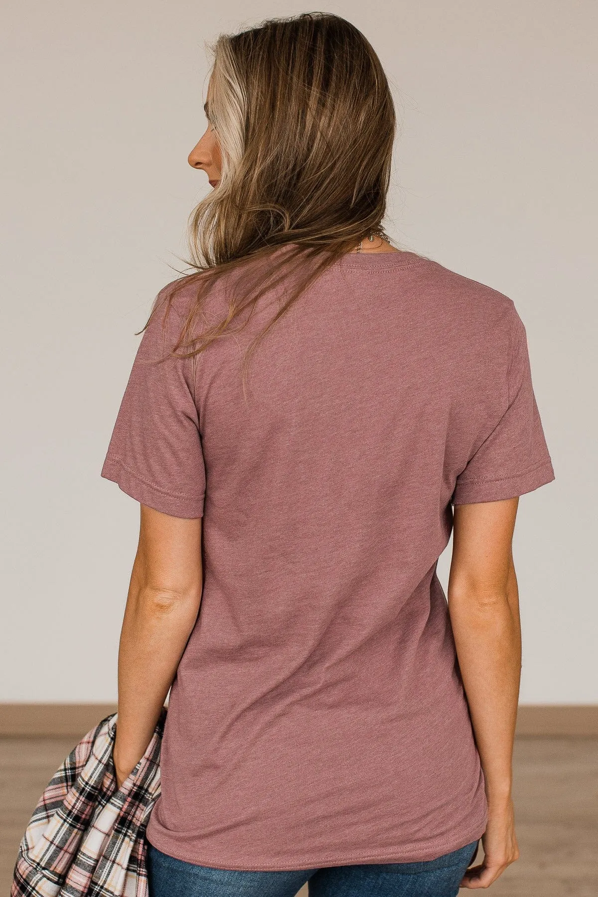 Hello Pumpkin Graphic Tee- Mauve