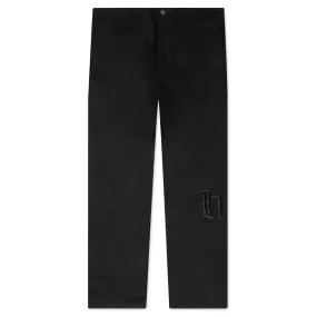 Herringbone Pant - Black