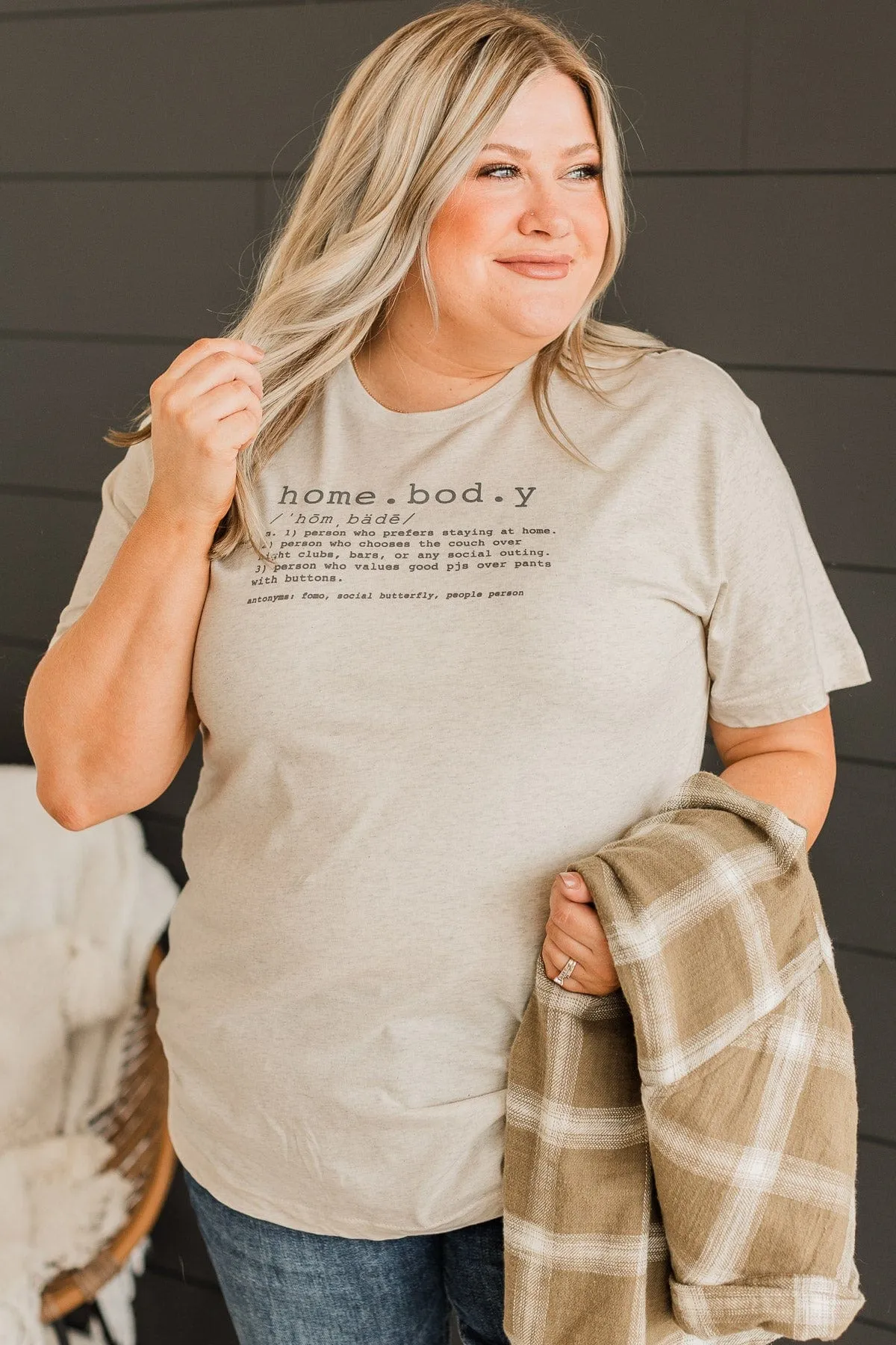 Homebody Graphic Tee- Oatmeal