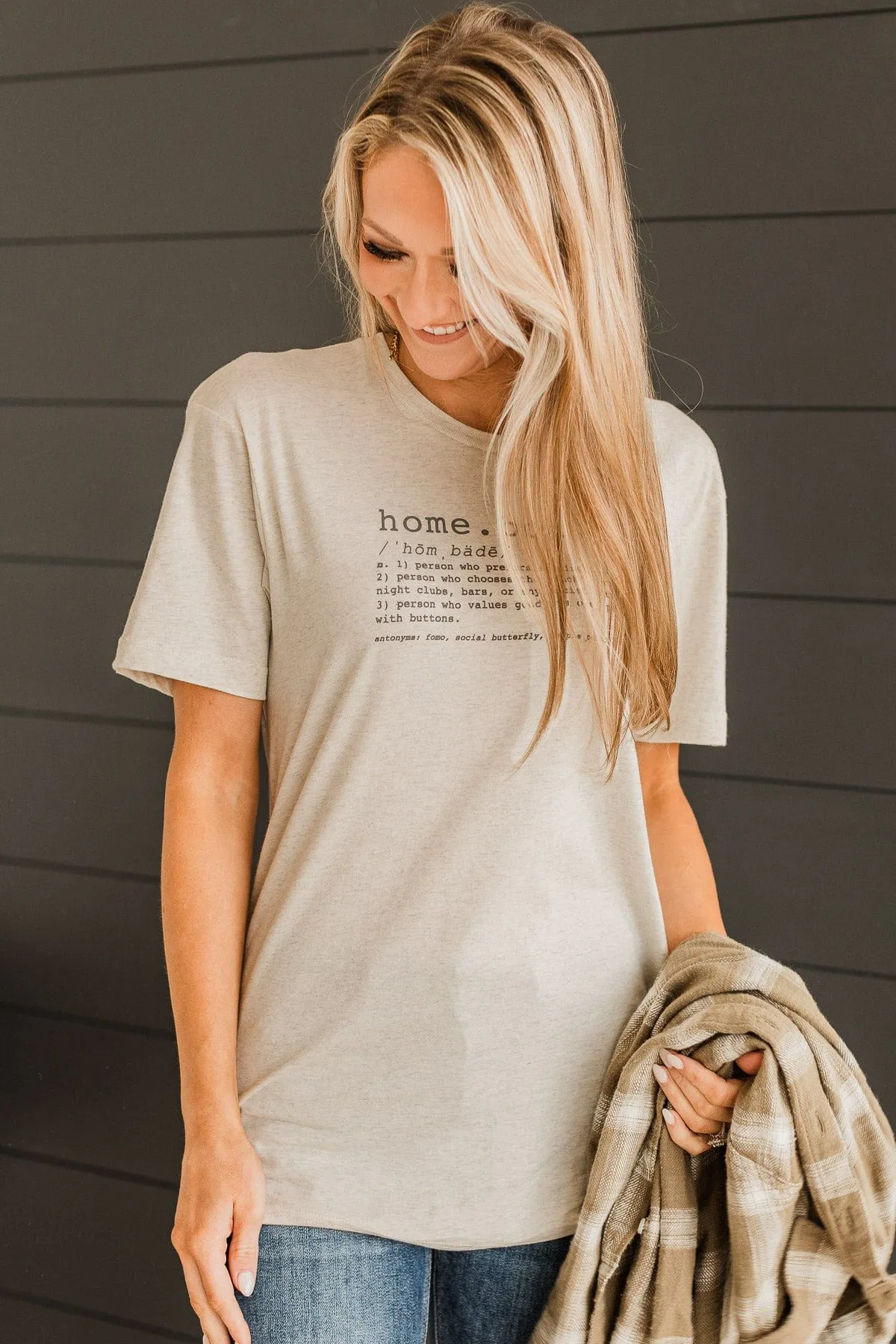 Homebody Graphic Tee- Oatmeal