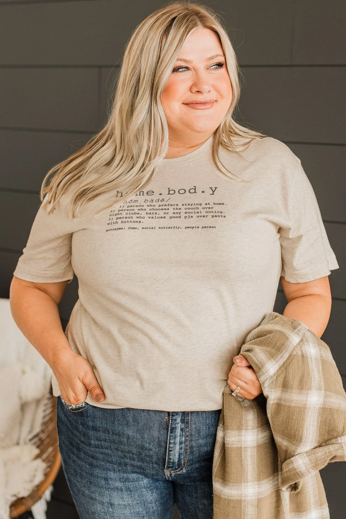 Homebody Graphic Tee- Oatmeal