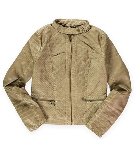 J2 Womens Quilted Dyed Bomber Jacket