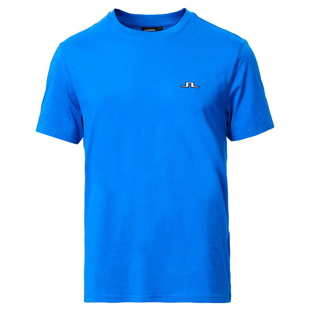 J.LINDEBERG MENS BRIDGE COTTON T-SHIRT - BLUE