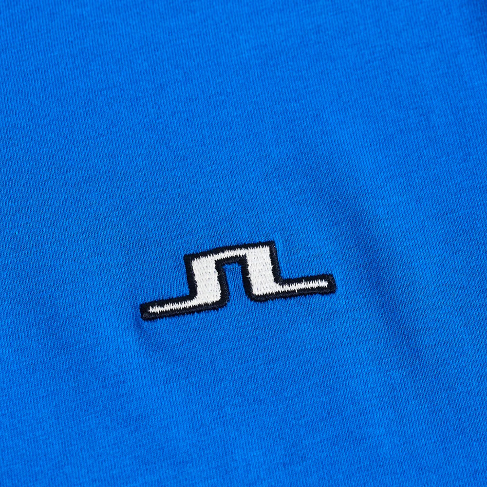 J.LINDEBERG MENS BRIDGE COTTON T-SHIRT - BLUE