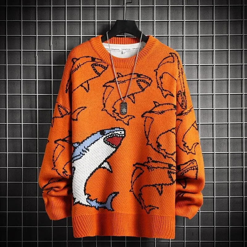 Kawaii Fluffy Shark Sweater