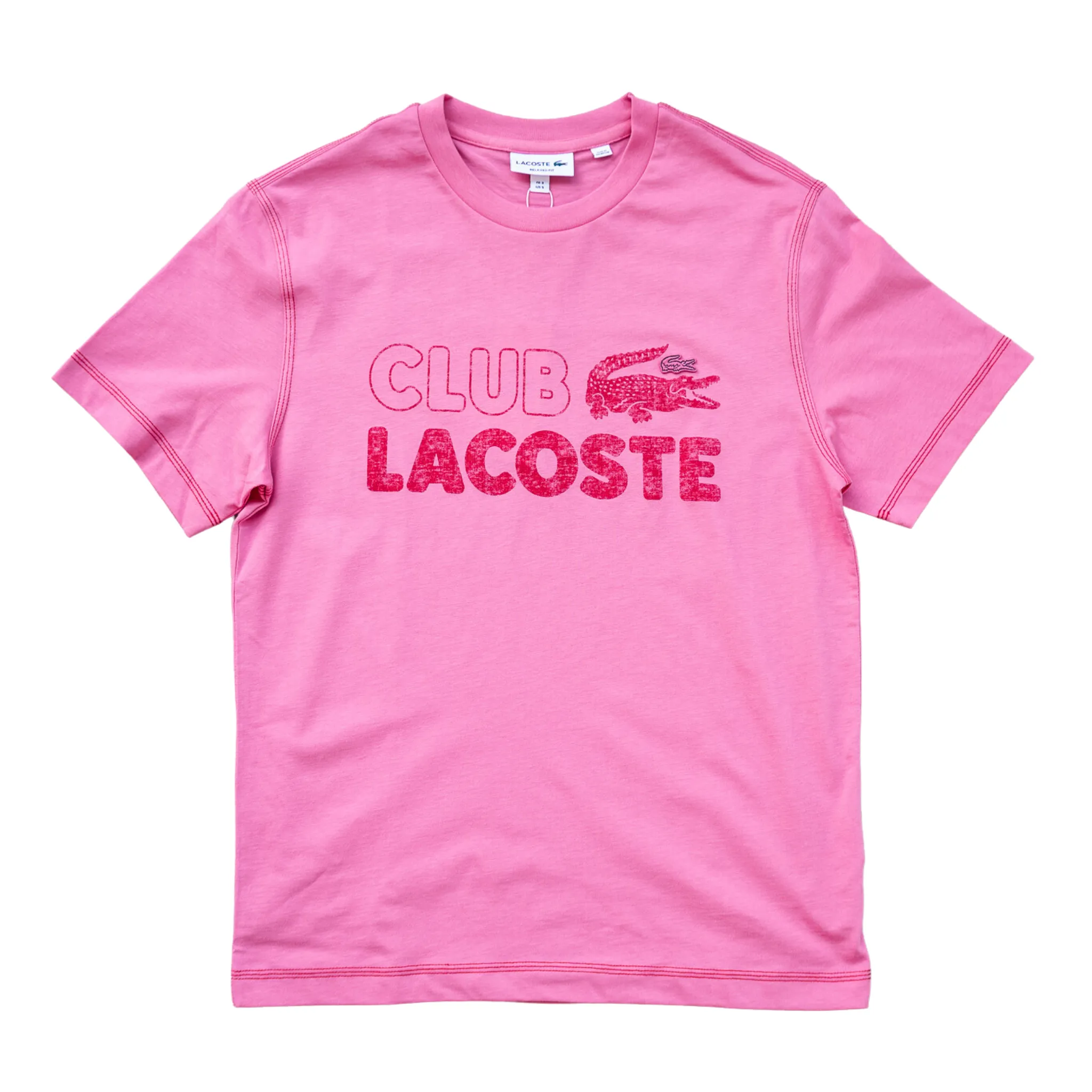 Lacoste Club Graphic T-shirt (Pink)