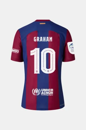 Limited Edition Karol G FC Barcelona women's home shirt 23/24 Player's Edition - GRAHAM