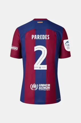 Limited Edition Karol G FC Barcelona women's home shirt 23/24 Player's Edition - PAREDES