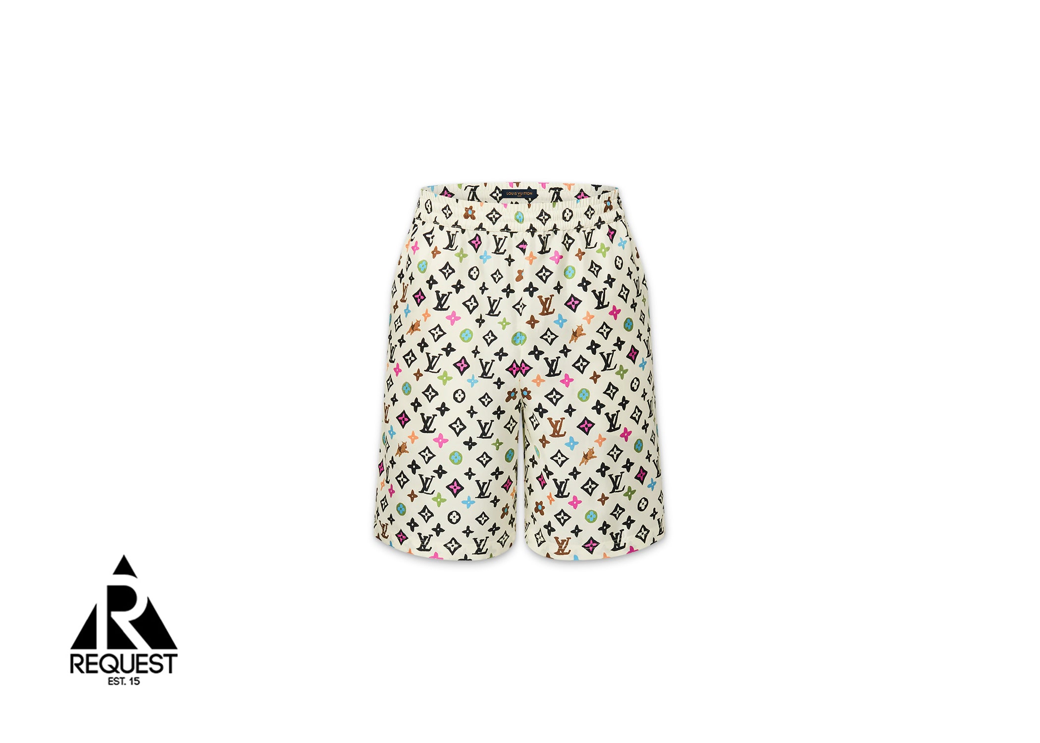 Louis Vuitton By Tyler The Creator Monogram Printed Silk Shorts