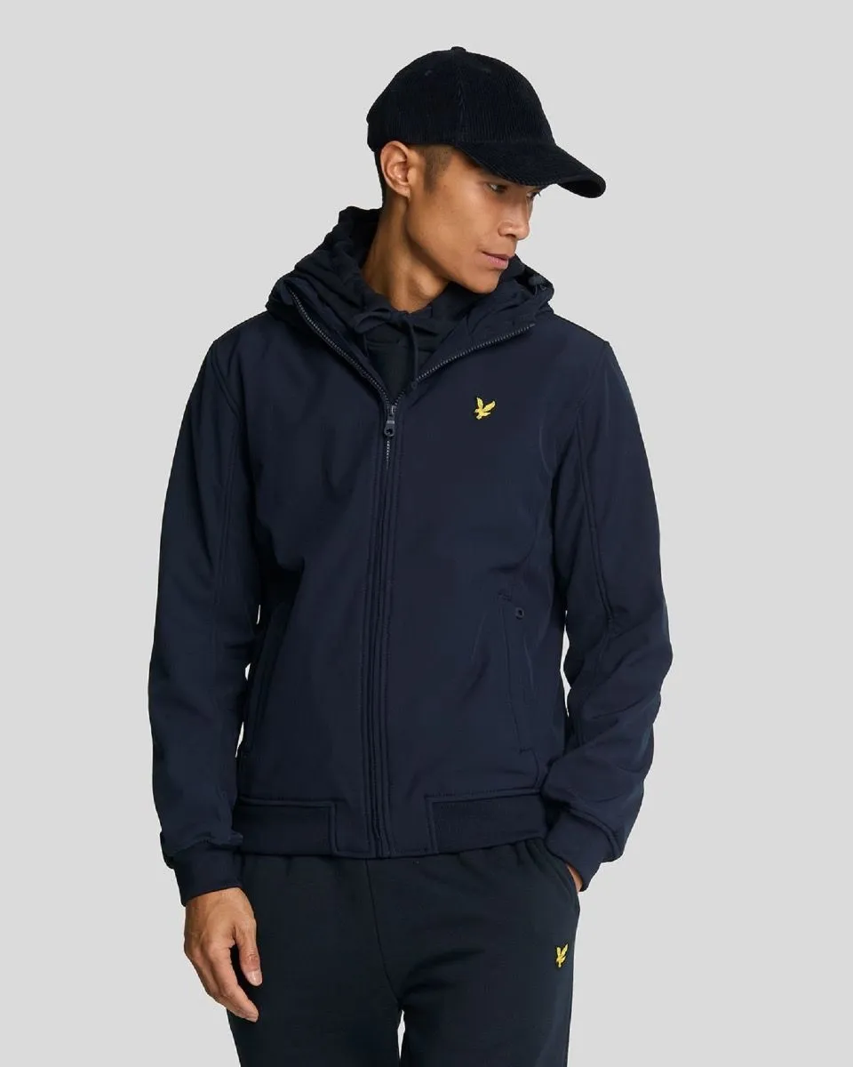 Lyle & Scott Fleece Back Softshell Jacket Dark Navy