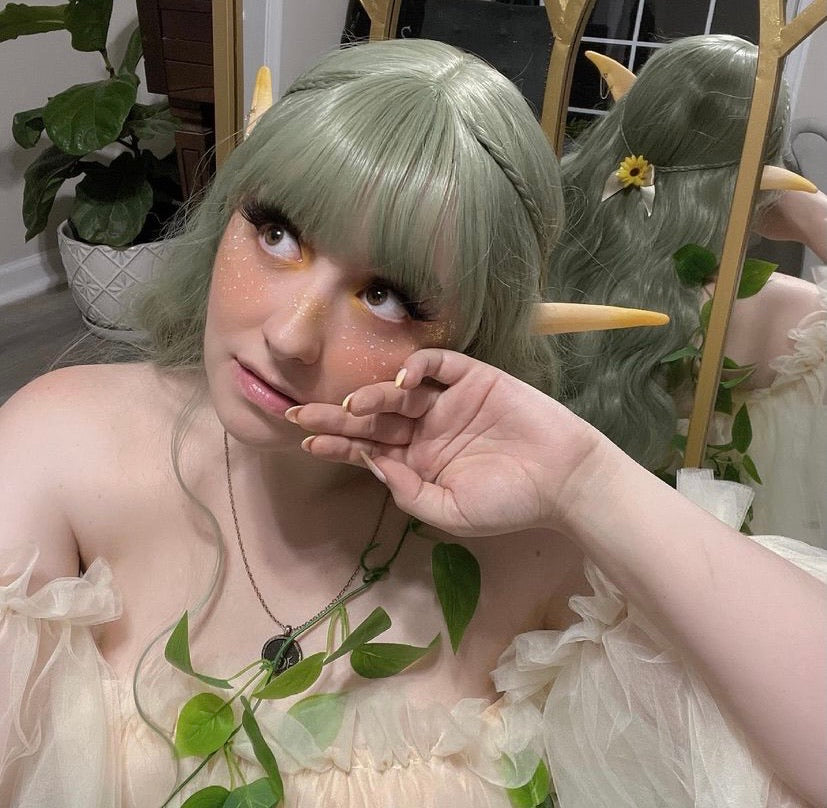 ''MATCHA'' GREEN LOLITA BESTIE LONG STRAIGHT WIG BY31139