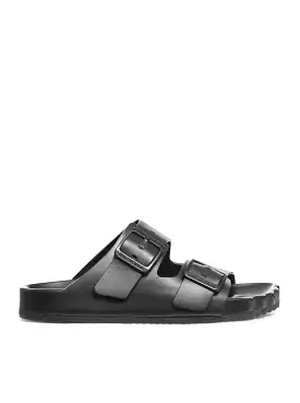 matte leather sandal