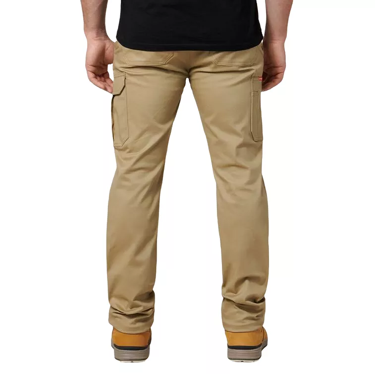 Mens Hard Yakka Core Basic Stretch Cargo Pant Workwear Khaki