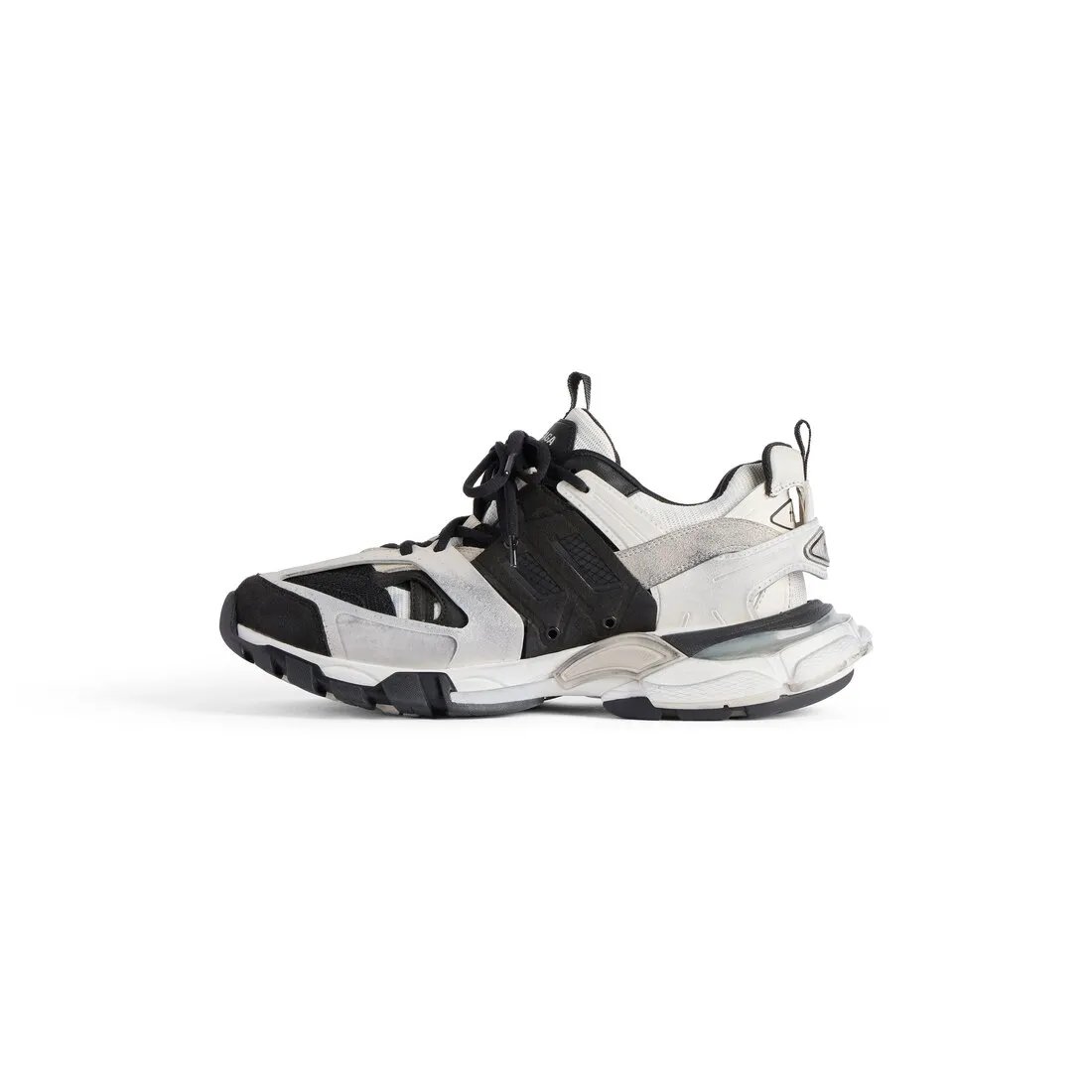      Men's Track Sneaker in Grey/black/white 