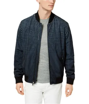 Michael Kors Mens Grid Bomber Jacket