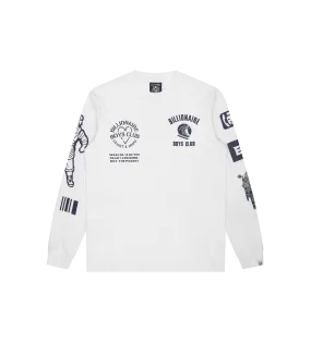 MULTI GRAPHIC L/S T-SHIRT - WHITE