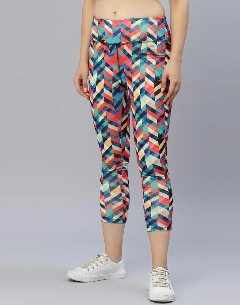 Multicolour Printed Track Pant