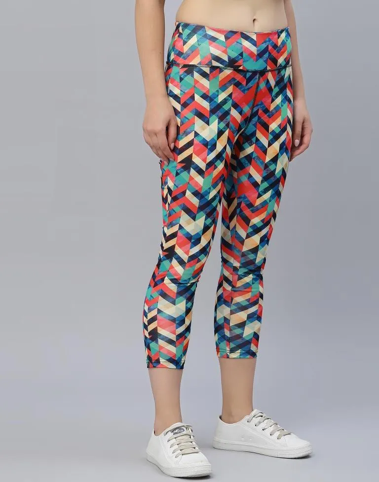 Multicolour Printed Track Pant