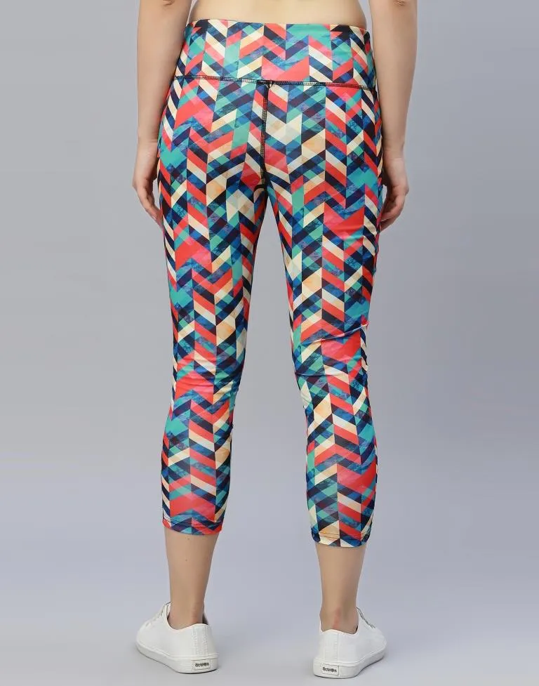 Multicolour Printed Track Pant