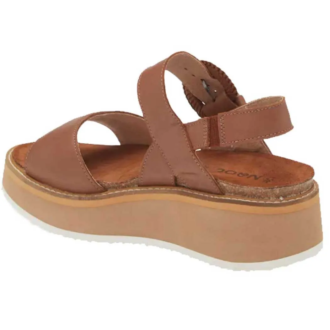 Naot Crepe Platform Sandal Caramel/ Camel Sole (Women's)