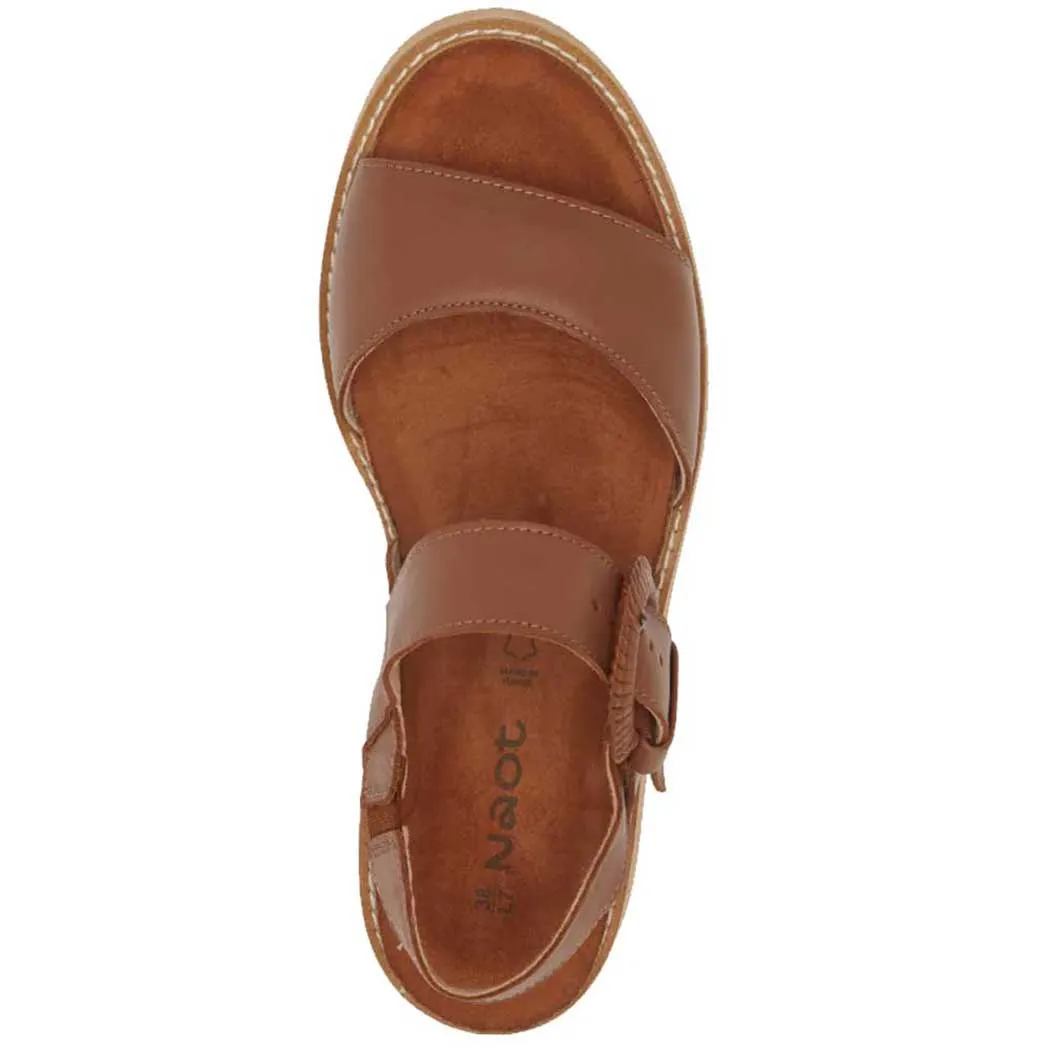 Naot Crepe Platform Sandal Caramel/ Camel Sole (Women's)