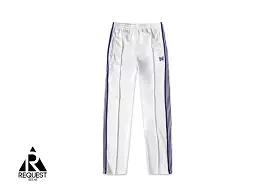 Needles Narrow Track Pant Polly Smooth “Ice White/Purple”