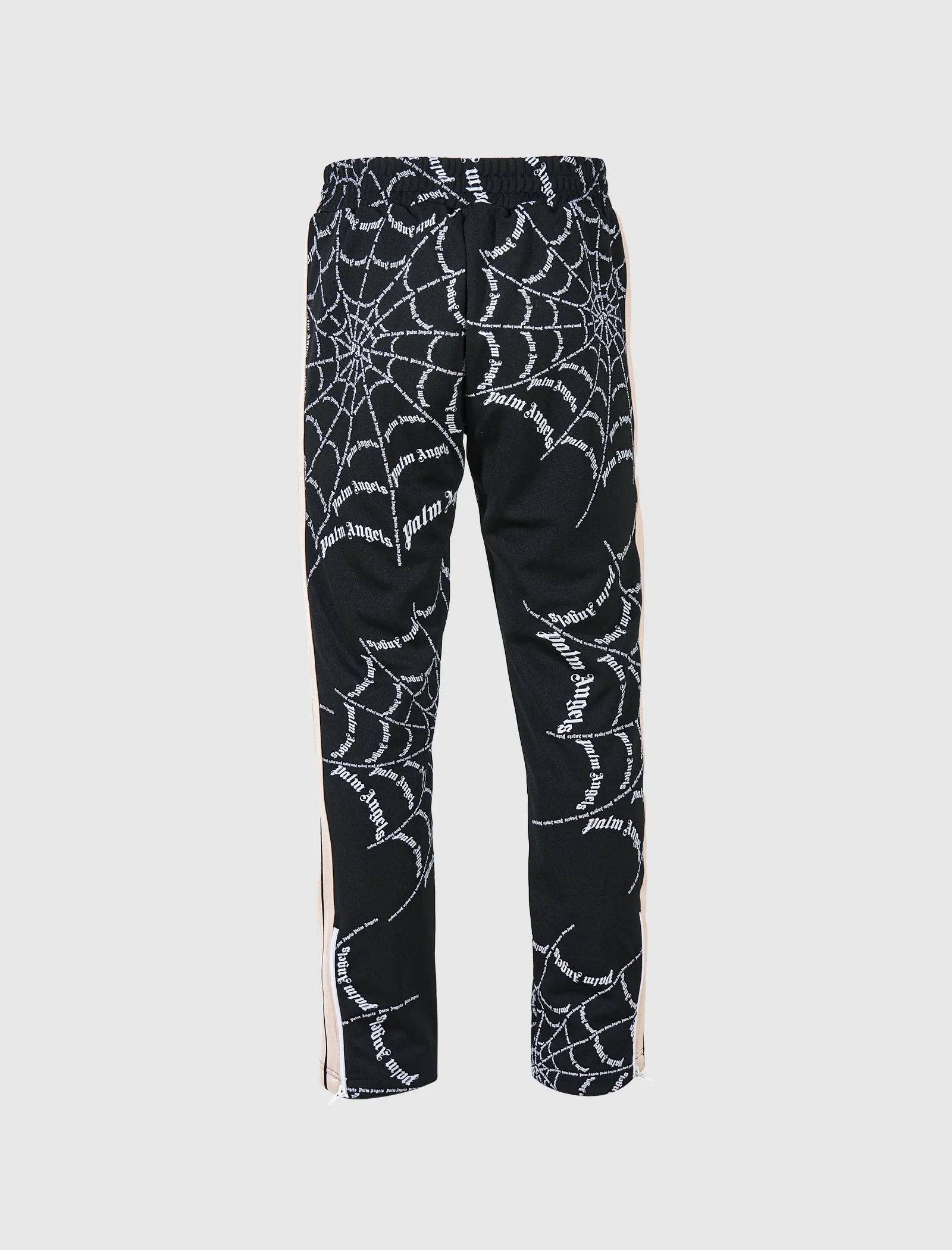 PALM ANGELS SPIDER WEB TRACK PANT   BLACK/OFF-WHITE