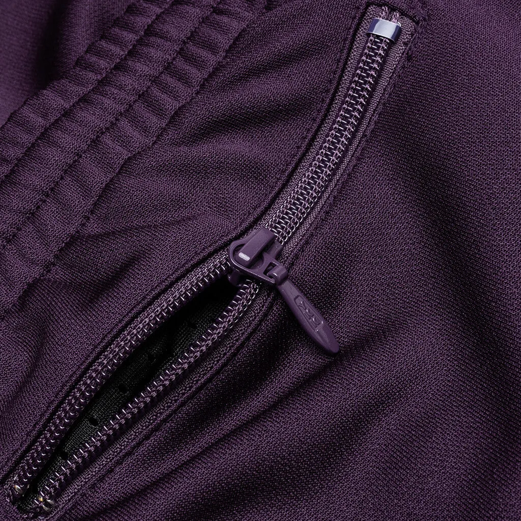 Poly Smooth Narrow Track Pant - Purple