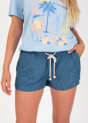 Prtfountain Shorts in Sky Denim