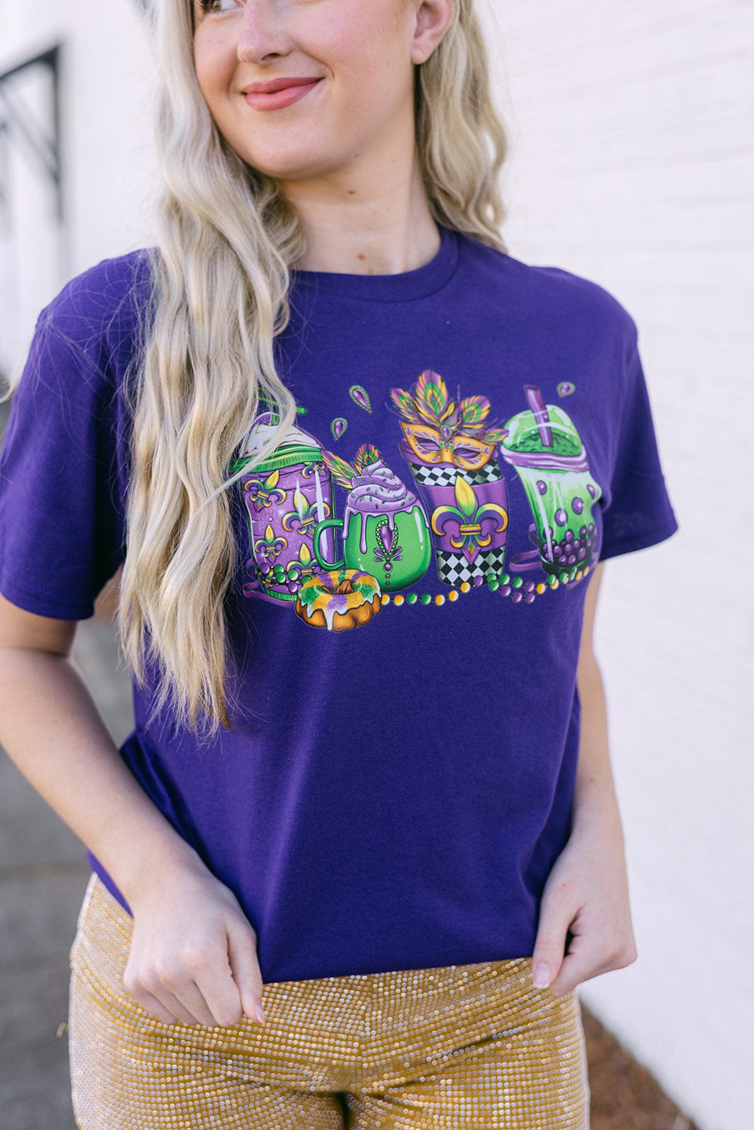 Purple Mardi Gras Festival Tee