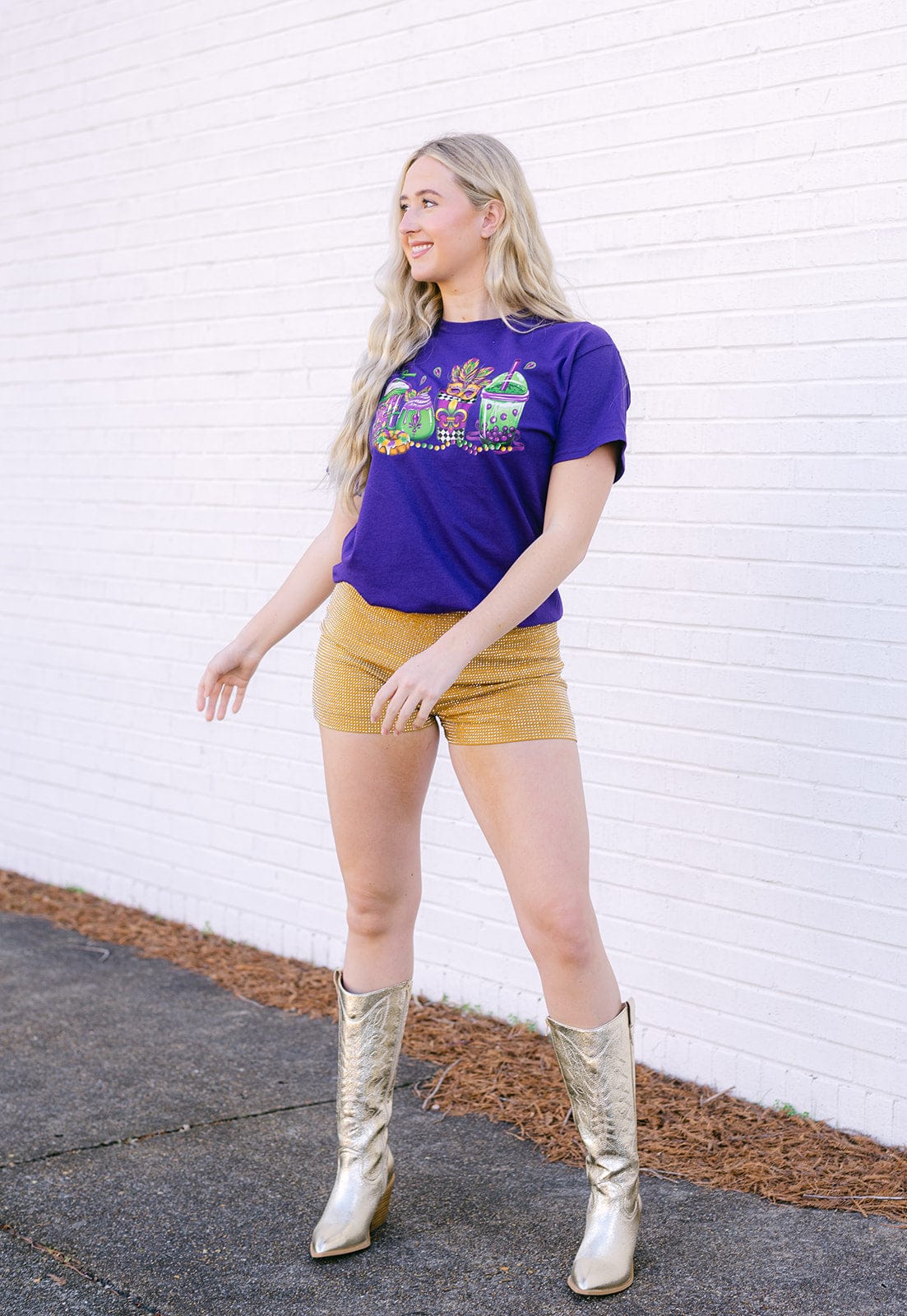 Purple Mardi Gras Festival Tee