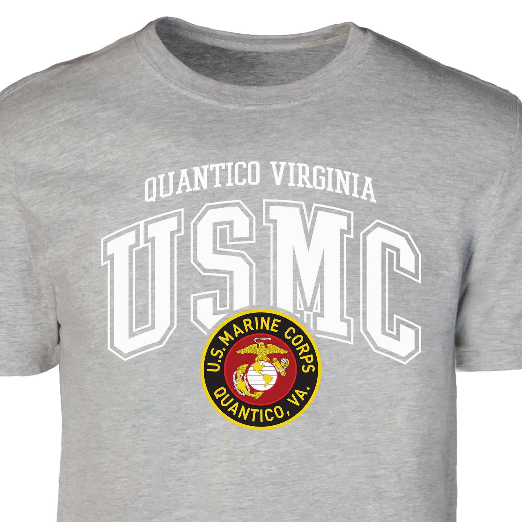 Quantico Virginia Arched Patch Graphic T-shirt