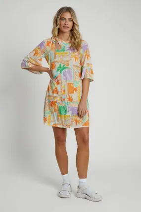 RICO PRINTED MINI DRESS