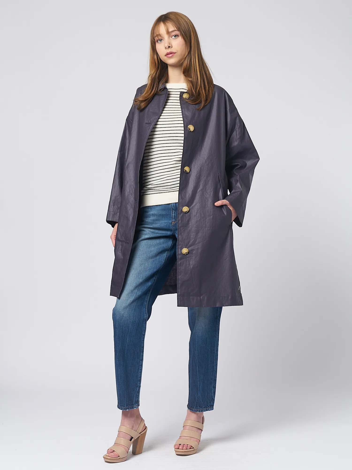 Salina Lib Coat Navy 