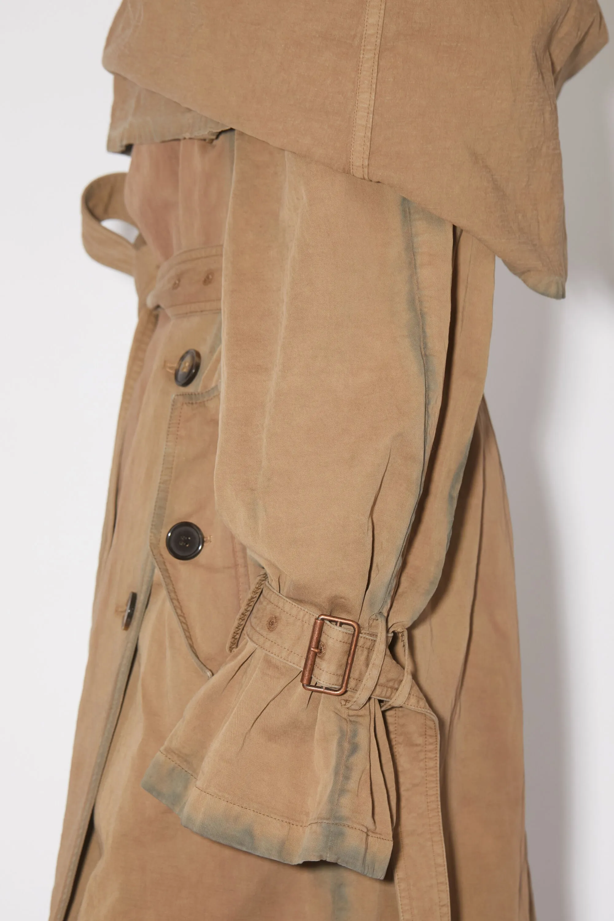 Shawl collar trench coat