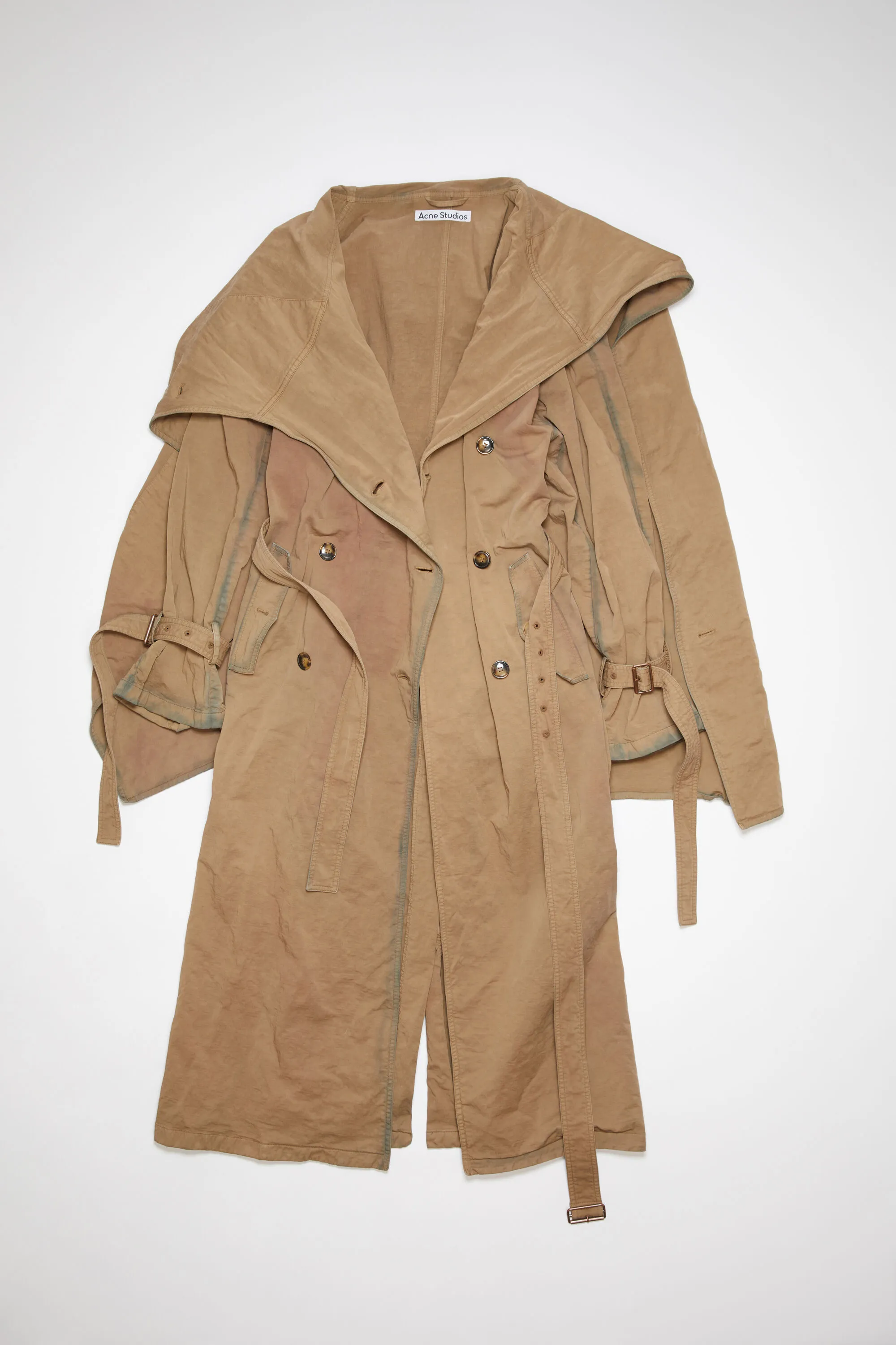 Shawl collar trench coat