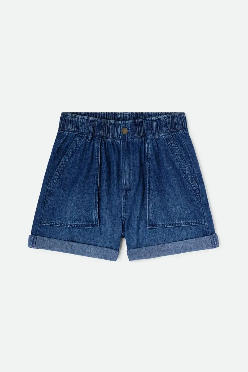 Shorts in denim donna Blu