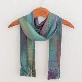 Smooth Breeze Handwoven 100% Rayon Wrap Scarf from Guatemala