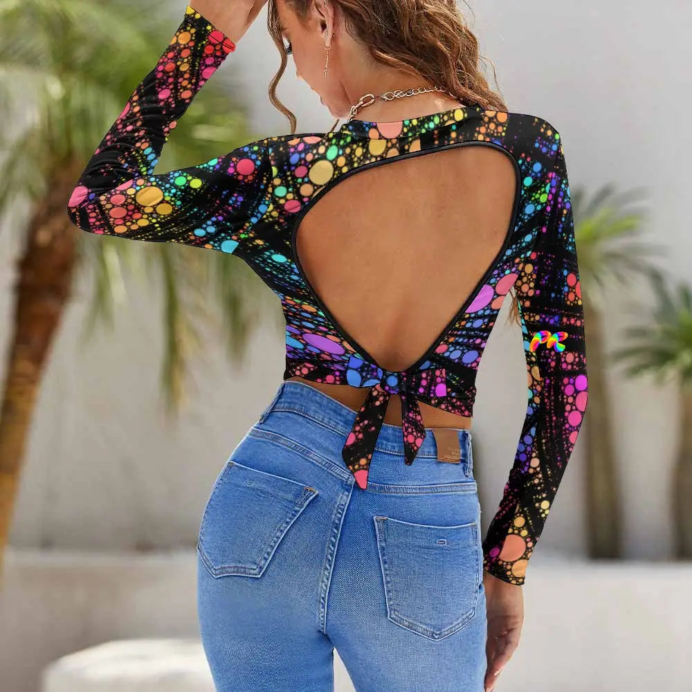 Stained Glass Backless T-shirt