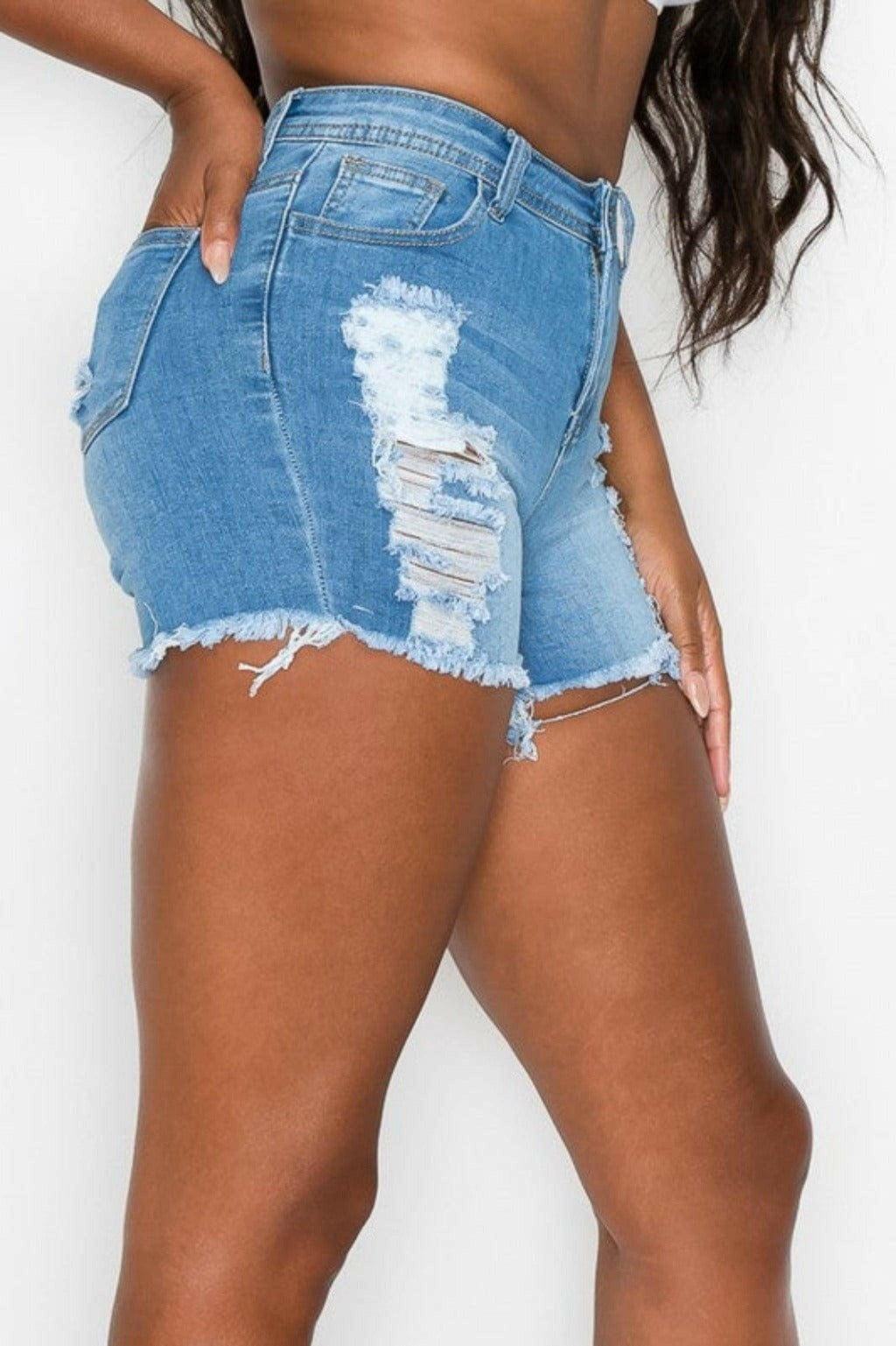 STAY COOL ALL DAY DENIM SHORTS