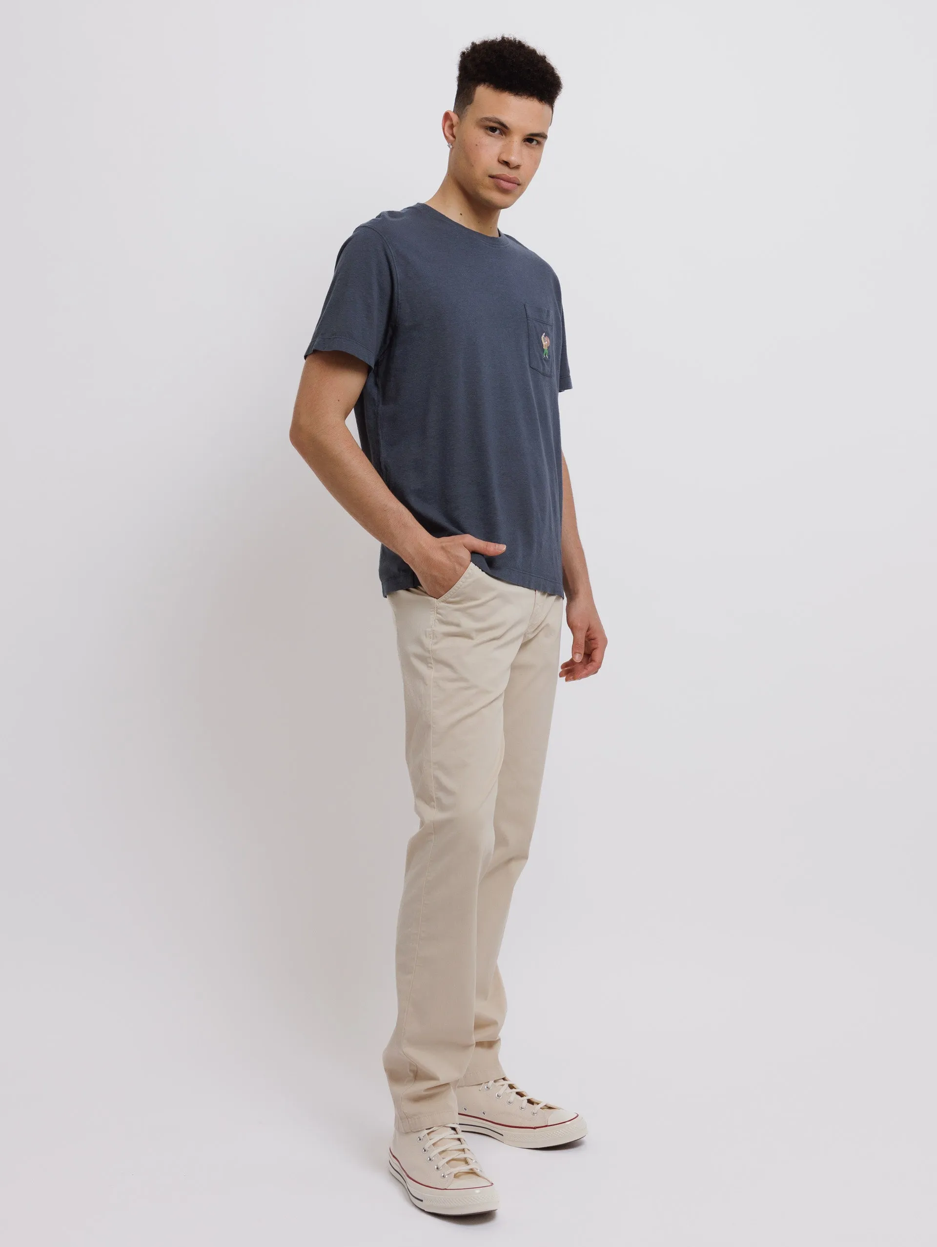 Stretch Poplin Pant - Beige