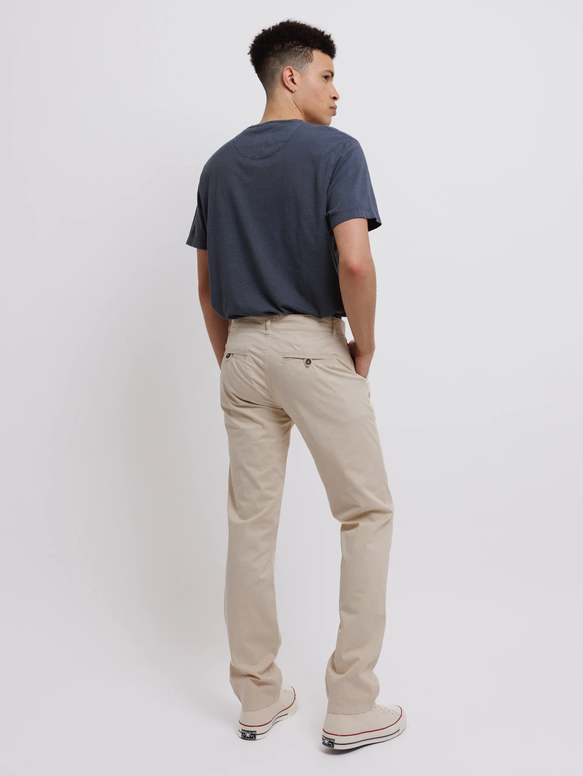 Stretch Poplin Pant - Beige