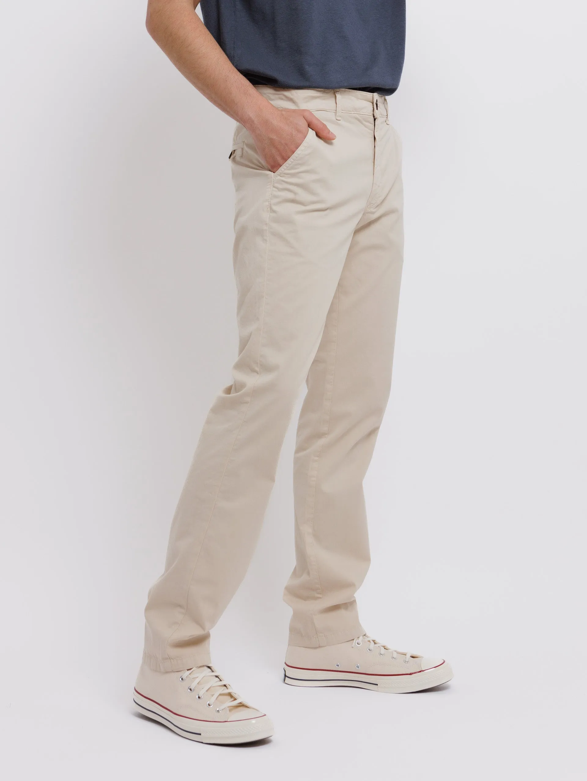 Stretch Poplin Pant - Beige