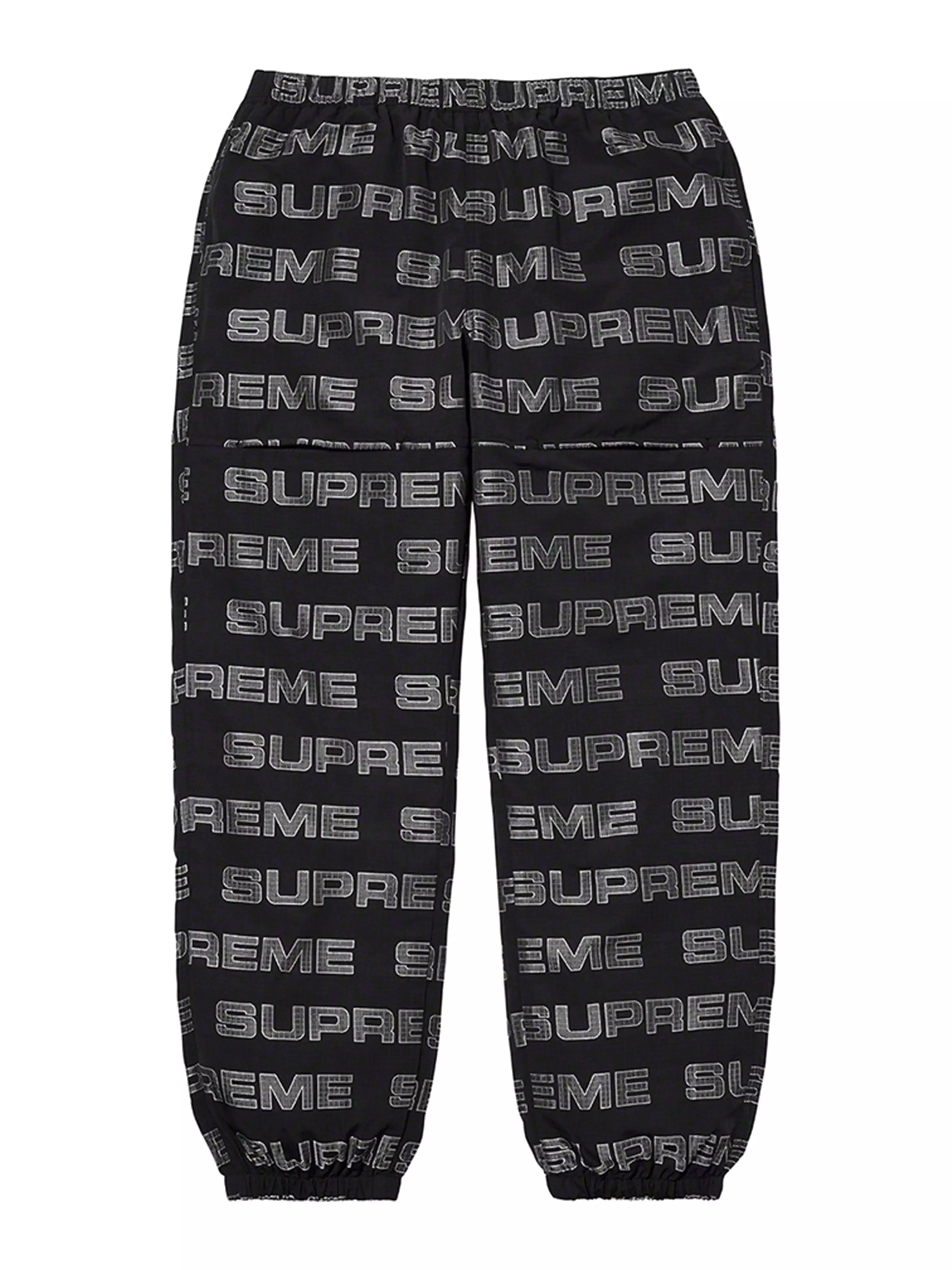 Supreme Logo Ripstop Track Pant Black [FW21]